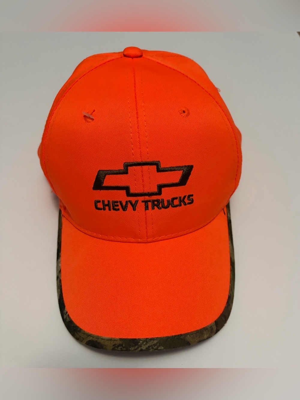 Chevy hat - blaze orange & camo, nwot